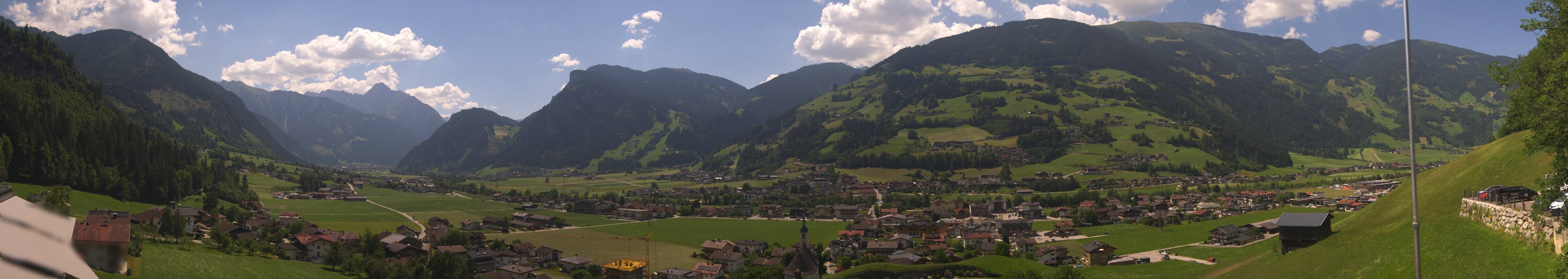 Archiv Foto Webcam Blick von Bichl auf Mayrhofen