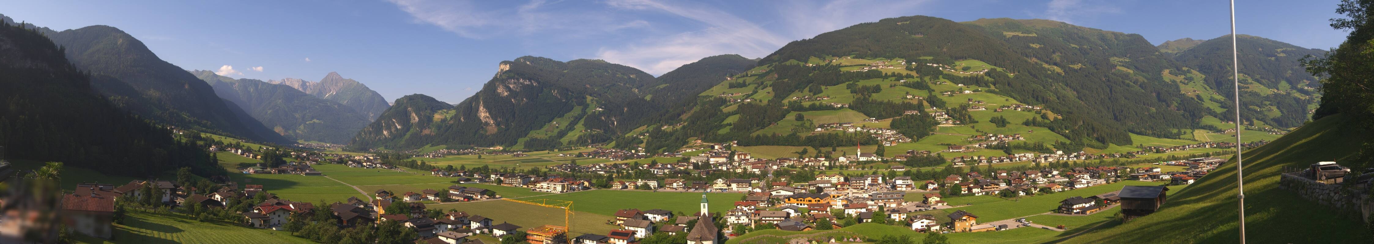 Archiv Foto Webcam Blick von Bichl auf Mayrhofen