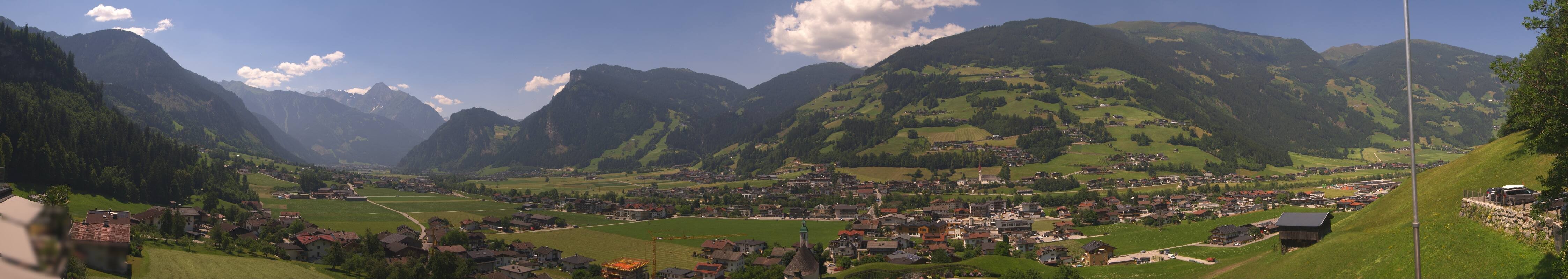 Archiv Foto Webcam Blick von Bichl auf Mayrhofen