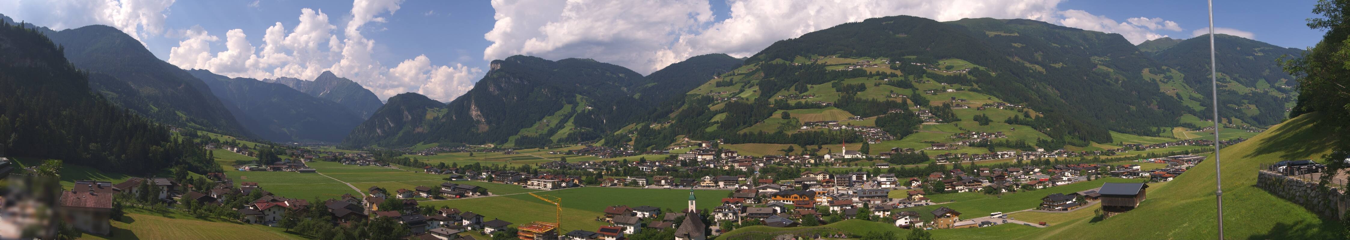 Archiv Foto Webcam Blick von Bichl auf Mayrhofen
