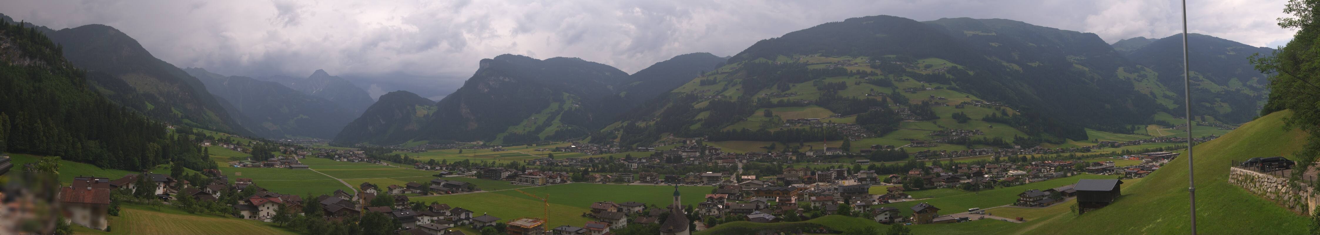 Archiv Foto Webcam Blick von Bichl auf Mayrhofen