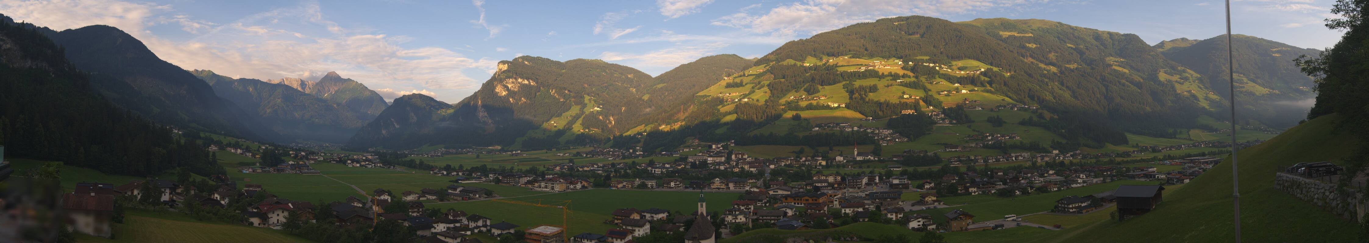 Archiv Foto Webcam Blick von Bichl auf Mayrhofen