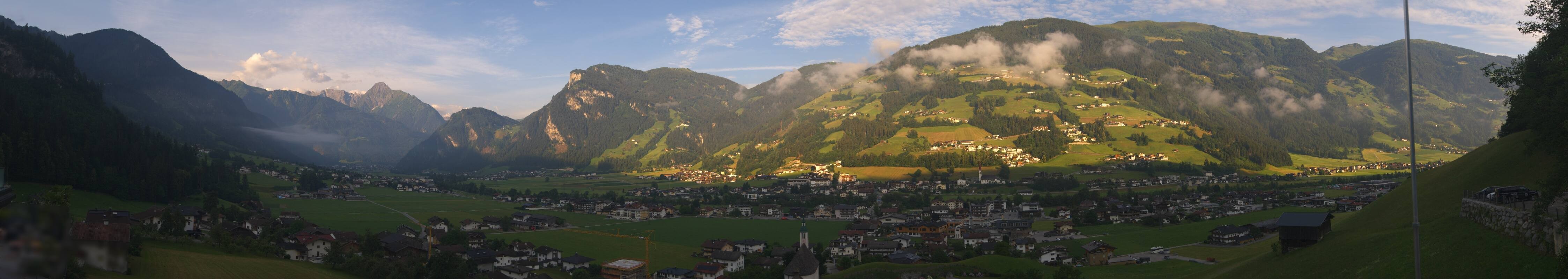 Archiv Foto Webcam Blick von Bichl auf Mayrhofen