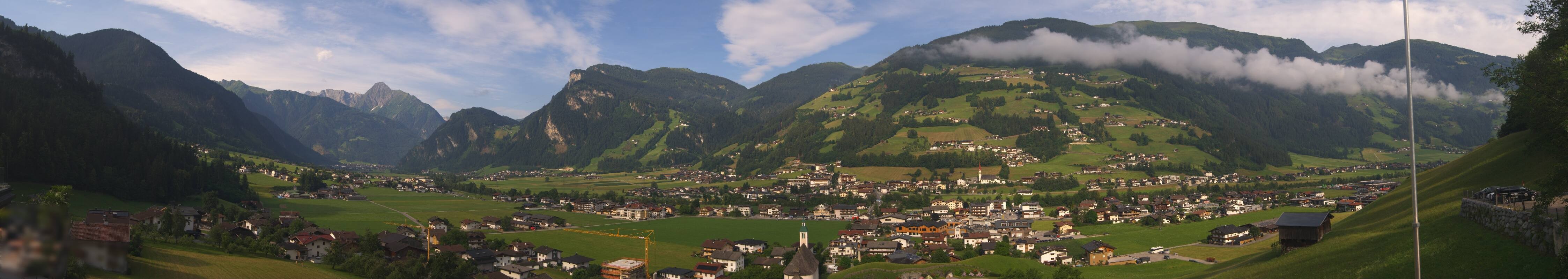 Archiv Foto Webcam Blick von Bichl auf Mayrhofen