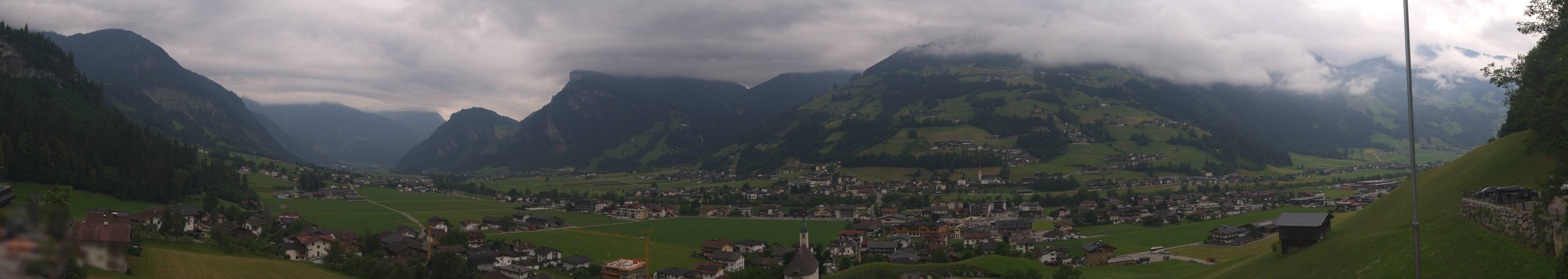 Archiv Foto Webcam Blick von Bichl auf Mayrhofen