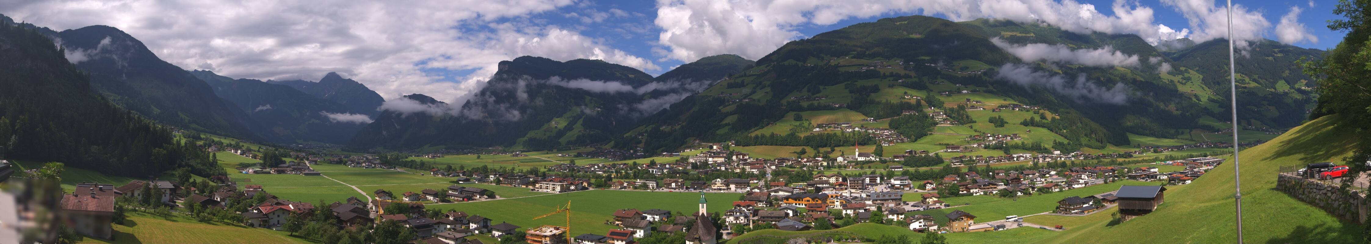 Archiv Foto Webcam Blick von Bichl auf Mayrhofen