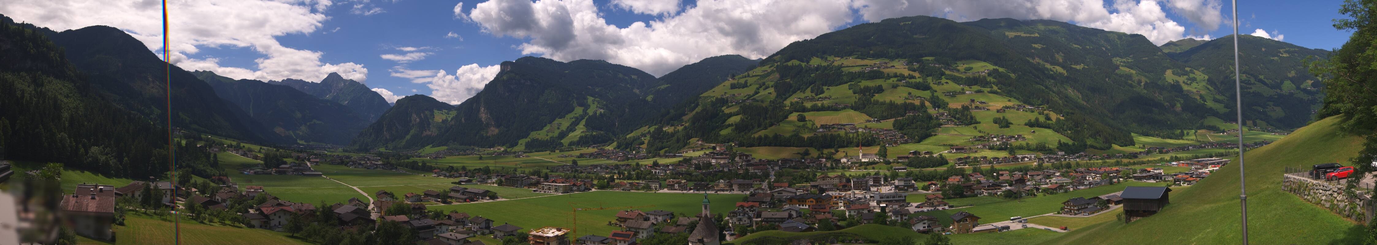 Archiv Foto Webcam Blick von Bichl auf Mayrhofen