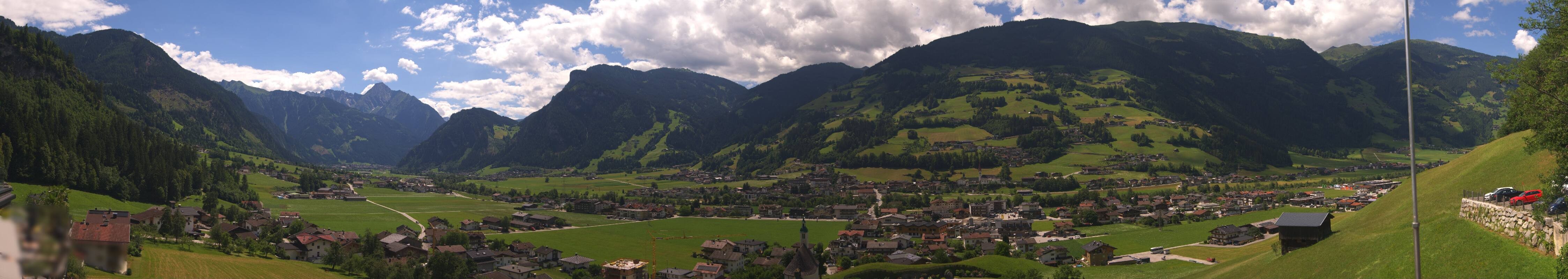 Archiv Foto Webcam Blick von Bichl auf Mayrhofen