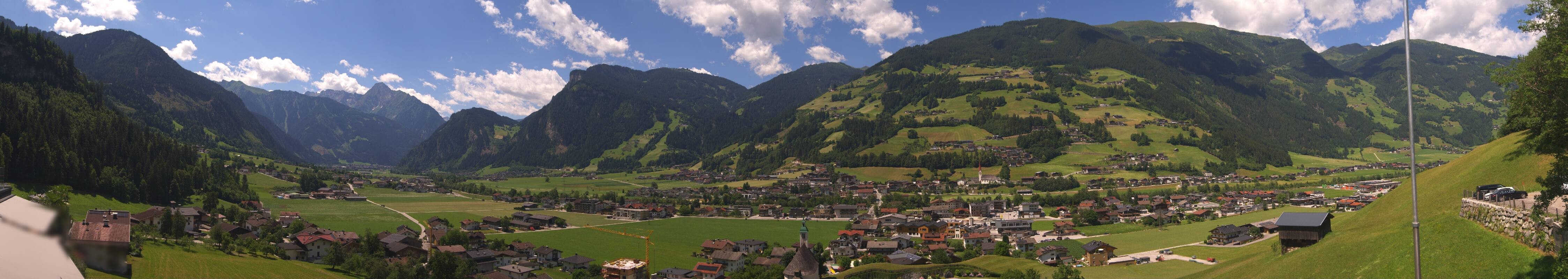 Archiv Foto Webcam Blick von Bichl auf Mayrhofen
