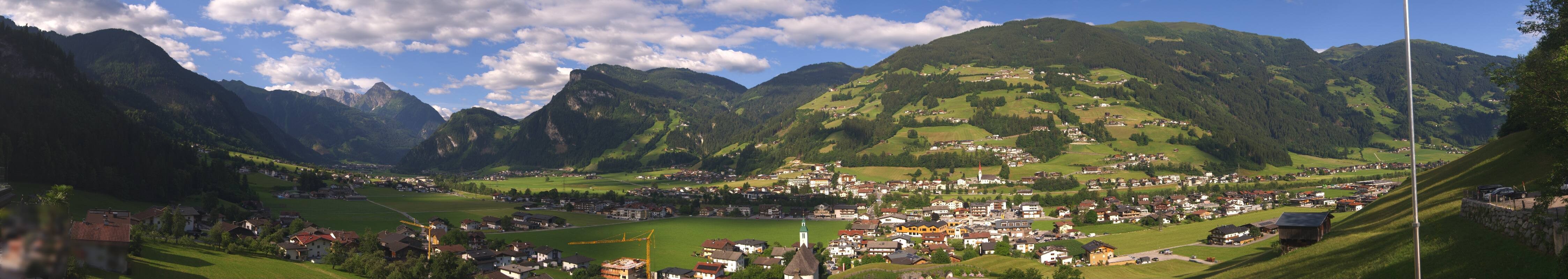 Archiv Foto Webcam Blick von Bichl auf Mayrhofen