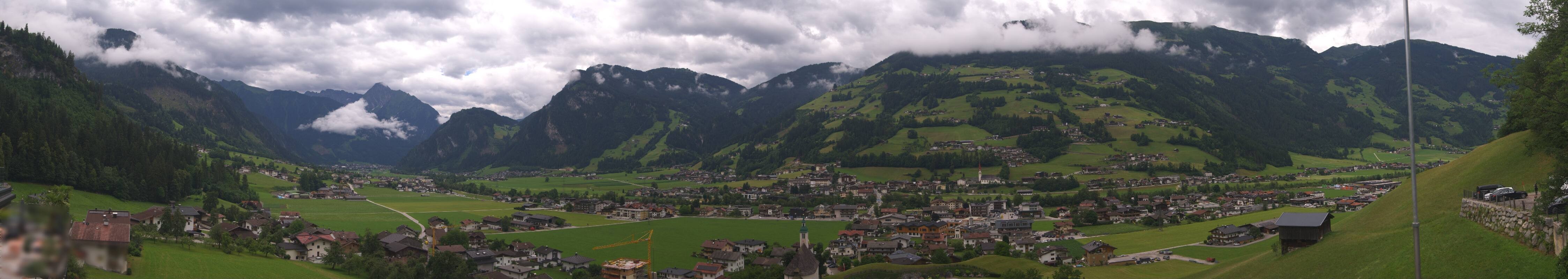 Archiv Foto Webcam Blick von Bichl auf Mayrhofen