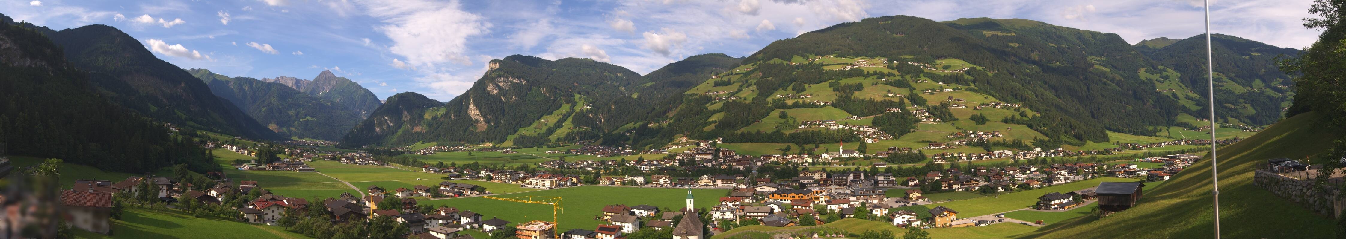 Archiv Foto Webcam Blick von Bichl auf Mayrhofen