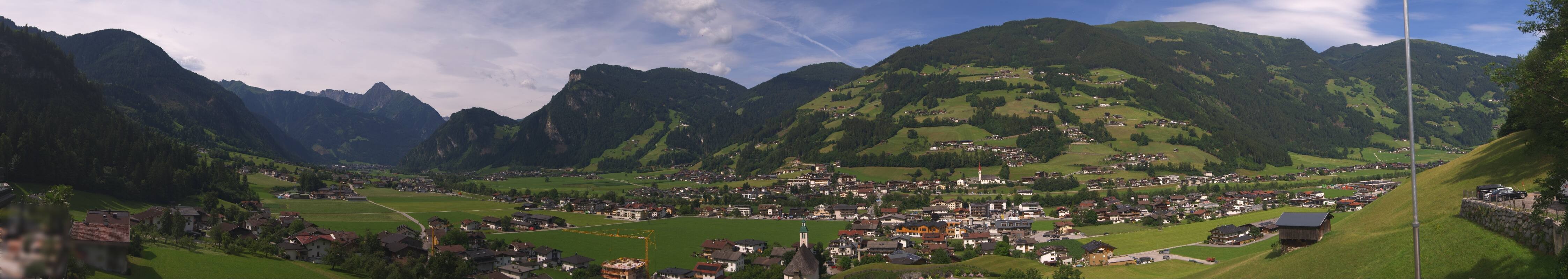 Archiv Foto Webcam Blick von Bichl auf Mayrhofen