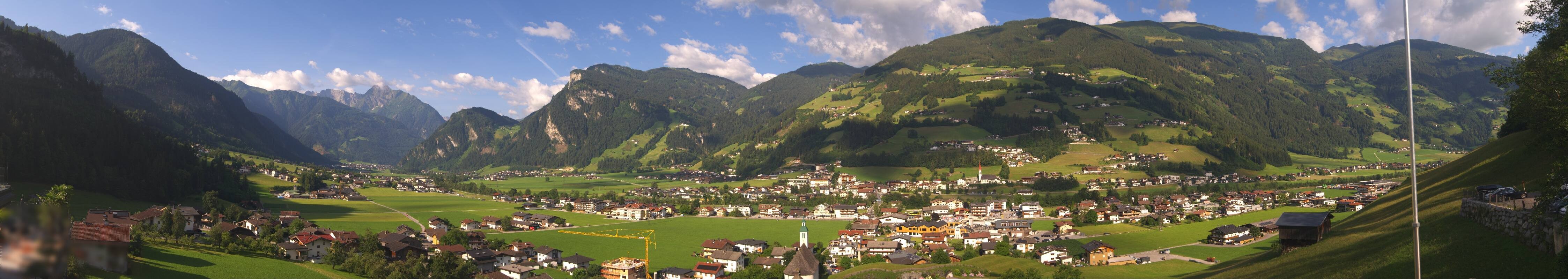 Archiv Foto Webcam Blick von Bichl auf Mayrhofen