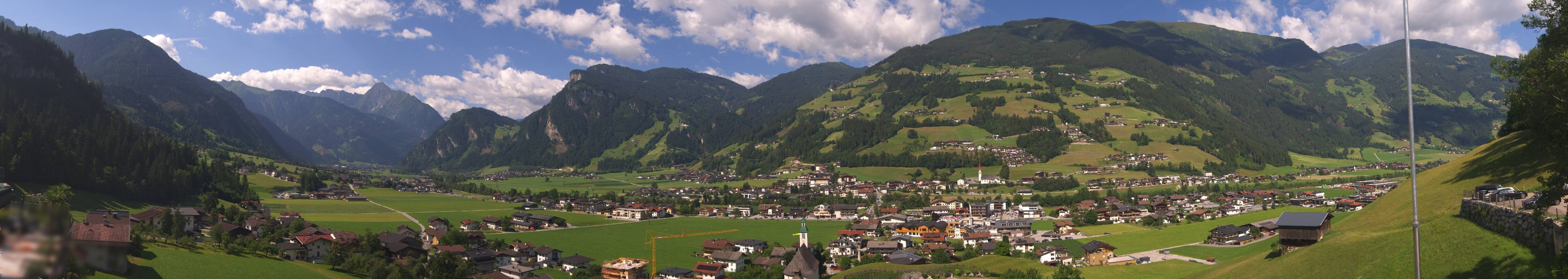 Archiv Foto Webcam Blick von Bichl auf Mayrhofen