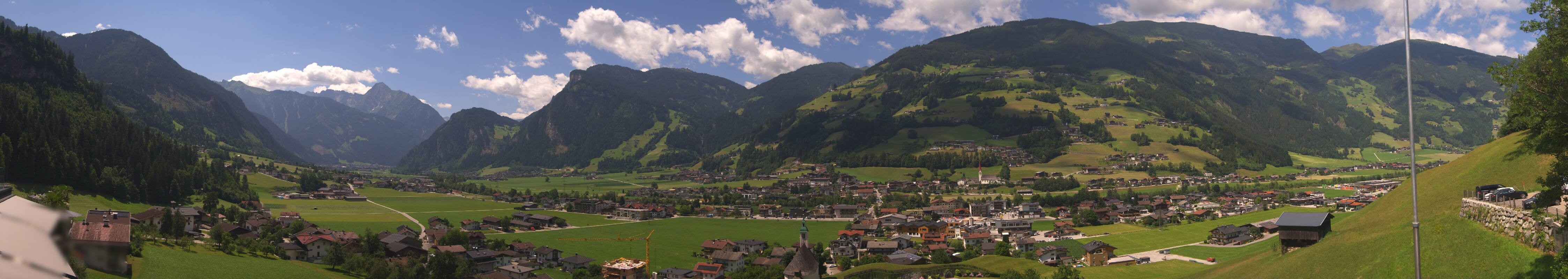 Archiv Foto Webcam Blick von Bichl auf Mayrhofen
