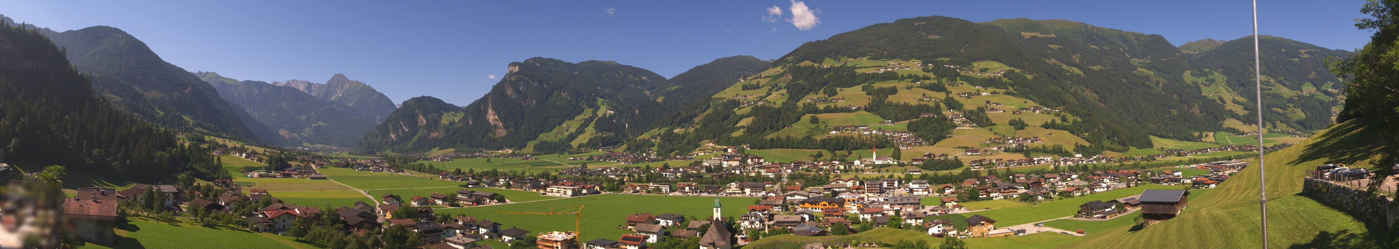 Archiv Foto Webcam Blick von Bichl auf Mayrhofen