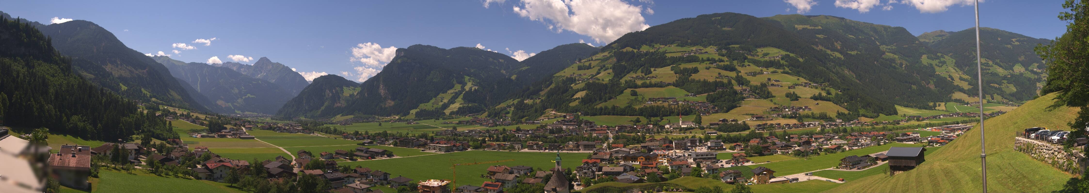 Archiv Foto Webcam Blick von Bichl auf Mayrhofen