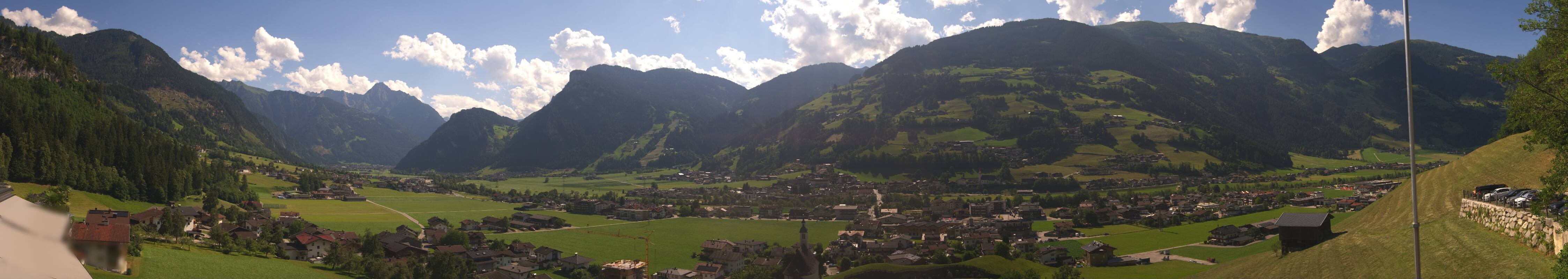 Archiv Foto Webcam Blick von Bichl auf Mayrhofen