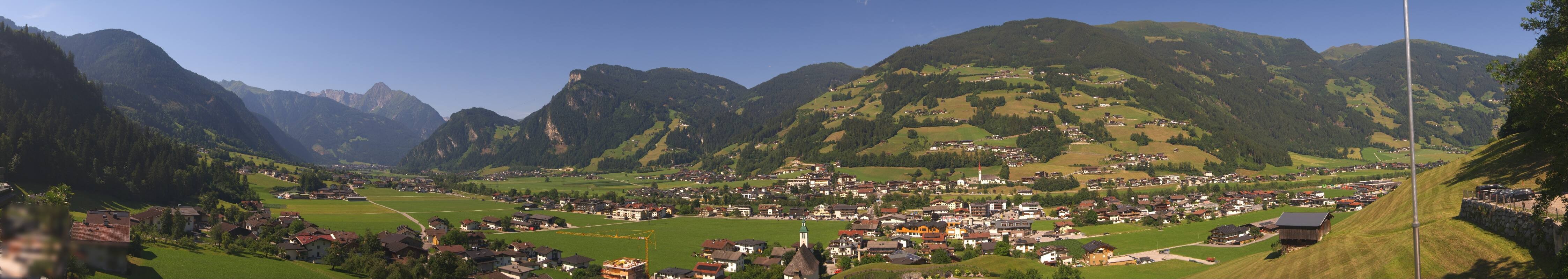 Archiv Foto Webcam Blick von Bichl auf Mayrhofen