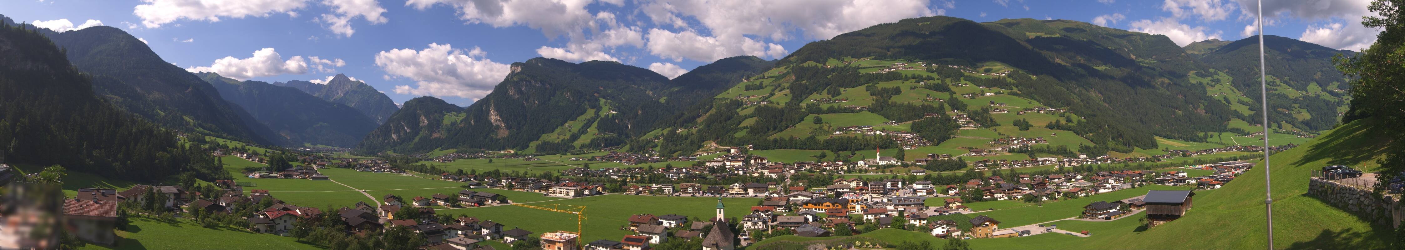 Archiv Foto Webcam Blick von Bichl auf Mayrhofen