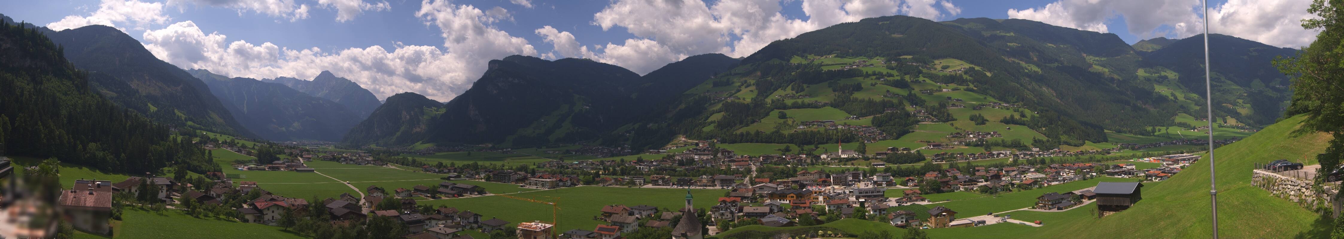 Archiv Foto Webcam Blick von Bichl auf Mayrhofen