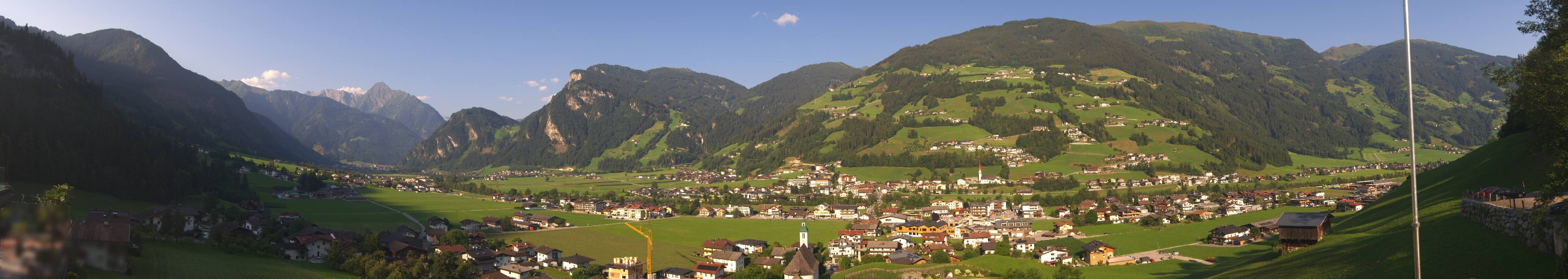 Archiv Foto Webcam Blick von Bichl auf Mayrhofen