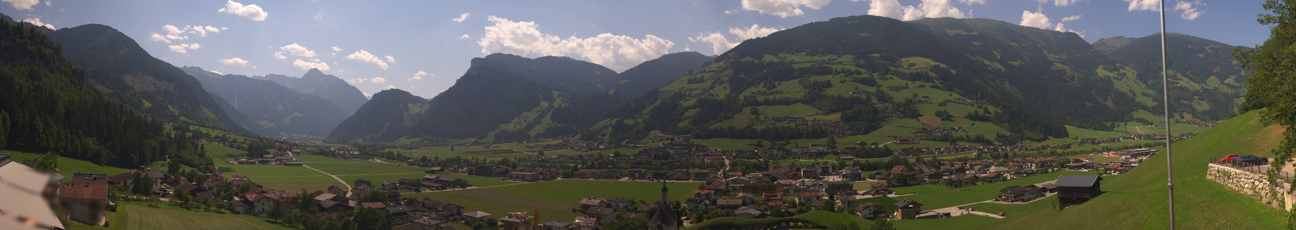 Archiv Foto Webcam Blick von Bichl auf Mayrhofen