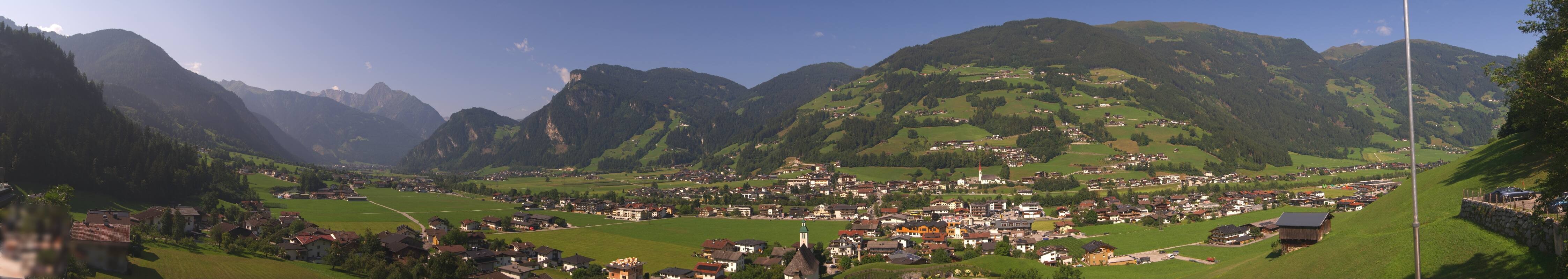 Archiv Foto Webcam Blick von Bichl auf Mayrhofen