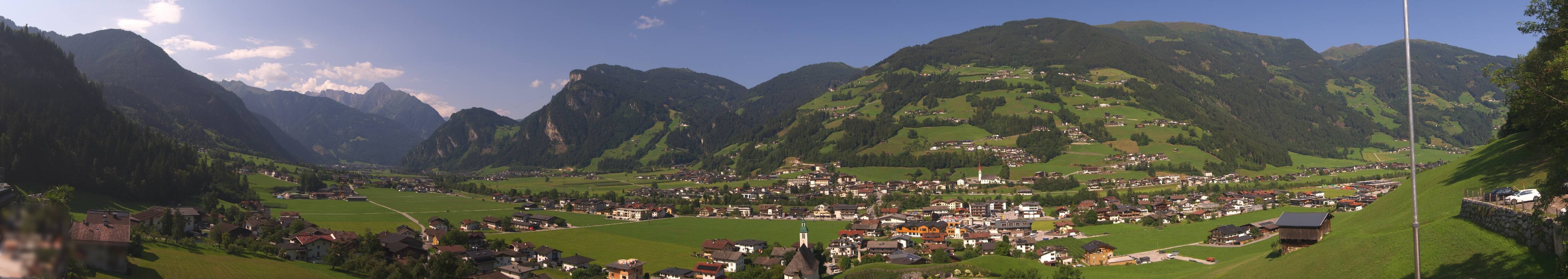 Archiv Foto Webcam Blick von Bichl auf Mayrhofen
