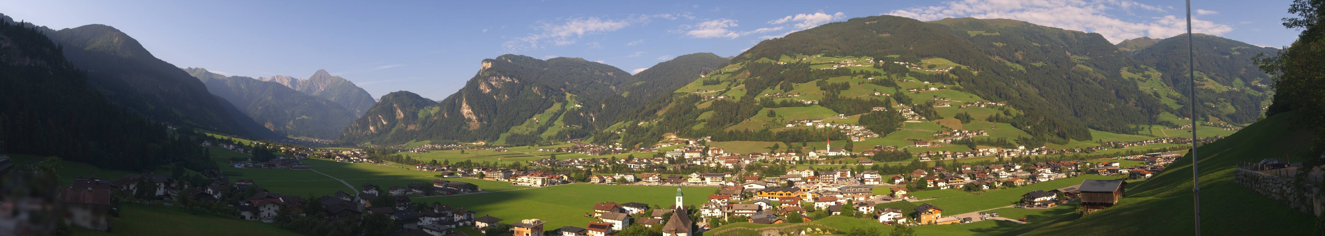 Archiv Foto Webcam Blick von Bichl auf Mayrhofen
