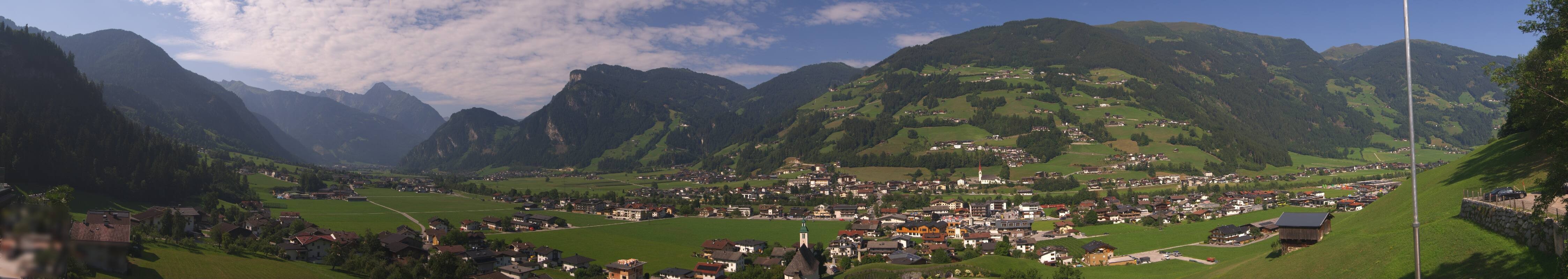 Archiv Foto Webcam Blick von Bichl auf Mayrhofen