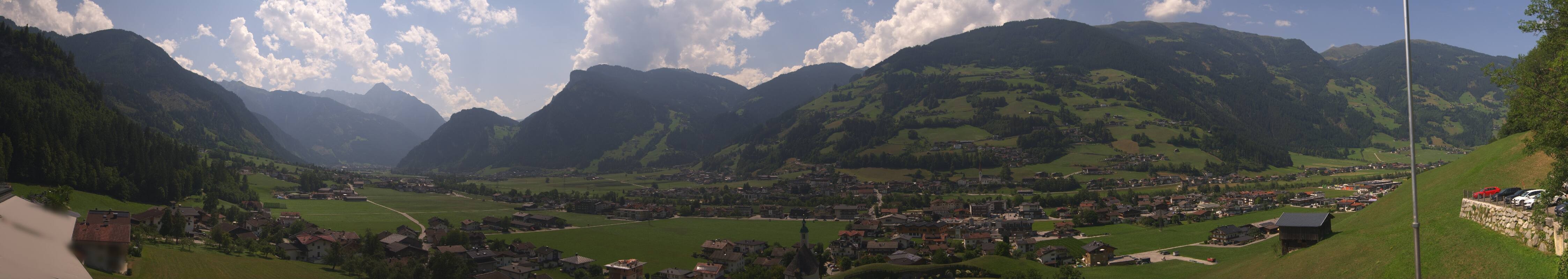 Archiv Foto Webcam Blick von Bichl auf Mayrhofen