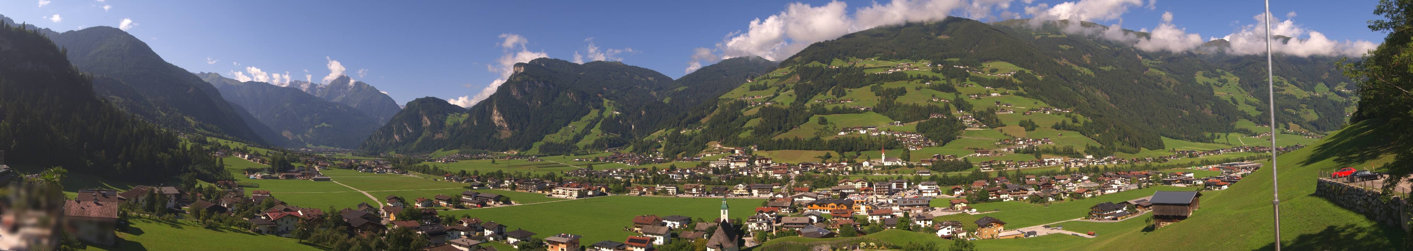 Archiv Foto Webcam Blick von Bichl auf Mayrhofen