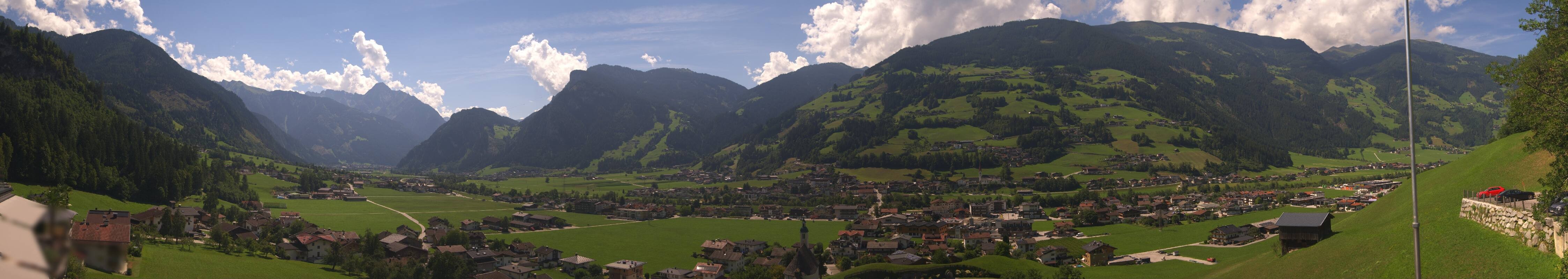 Archiv Foto Webcam Blick von Bichl auf Mayrhofen
