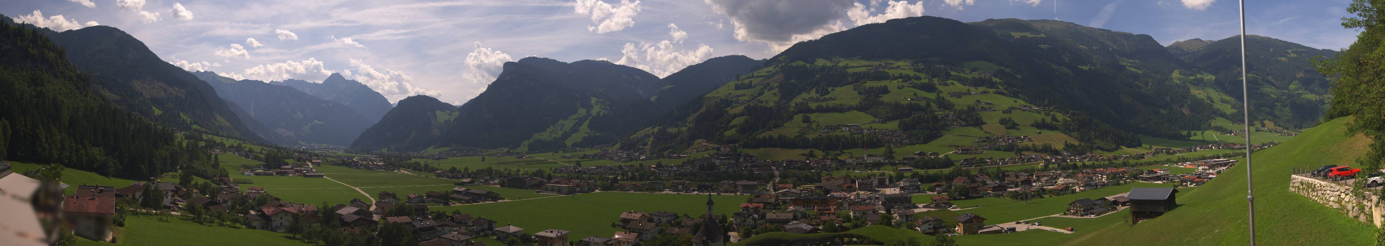 Archiv Foto Webcam Blick von Bichl auf Mayrhofen