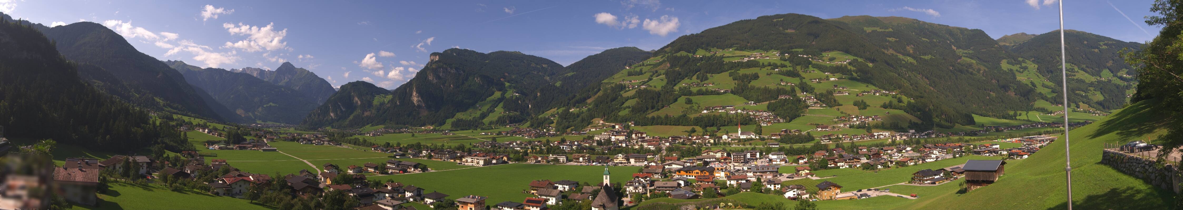 Archiv Foto Webcam Blick von Bichl auf Mayrhofen