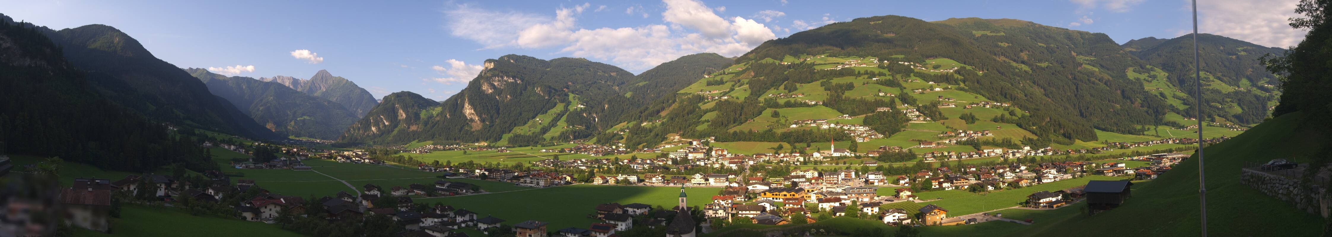 Archiv Foto Webcam Blick von Bichl auf Mayrhofen