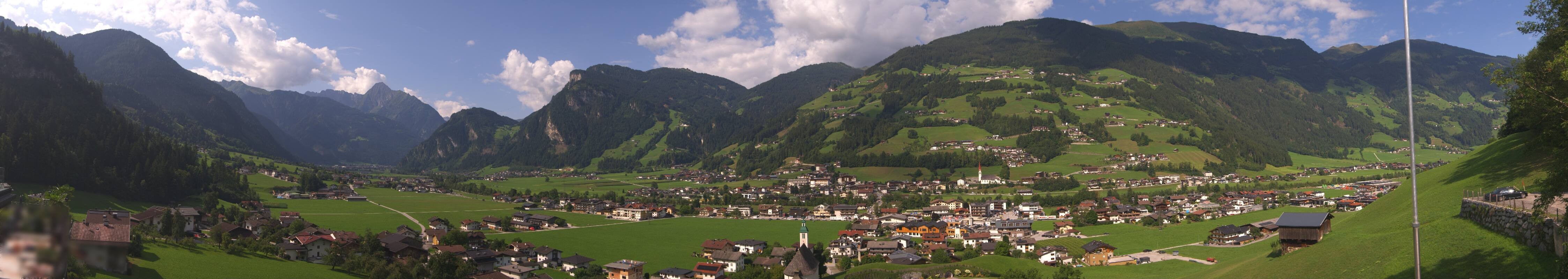 Archiv Foto Webcam Blick von Bichl auf Mayrhofen