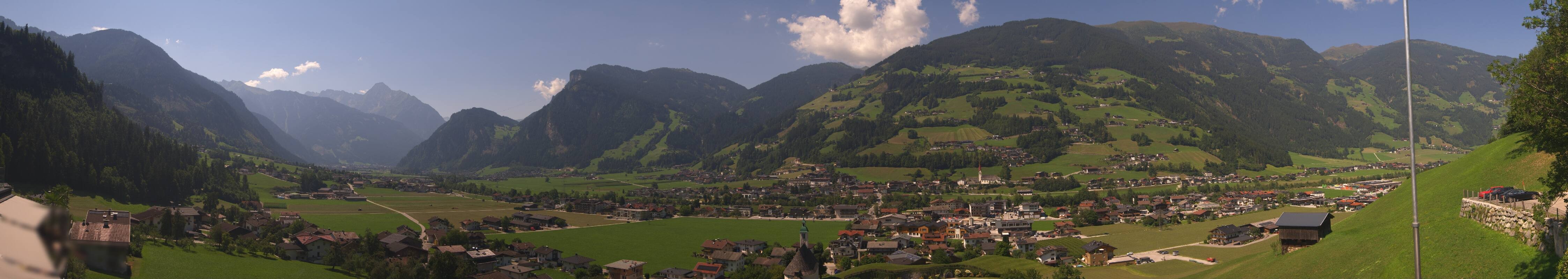 Archiv Foto Webcam Blick von Bichl auf Mayrhofen