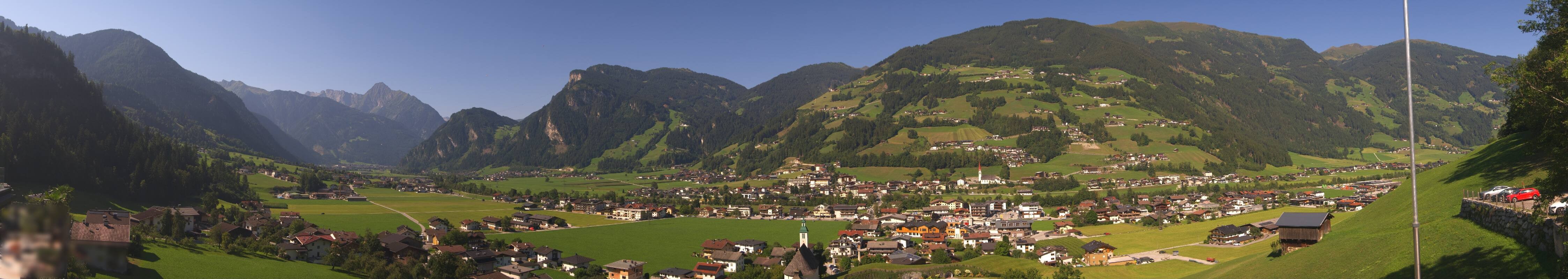 Archiv Foto Webcam Blick von Bichl auf Mayrhofen