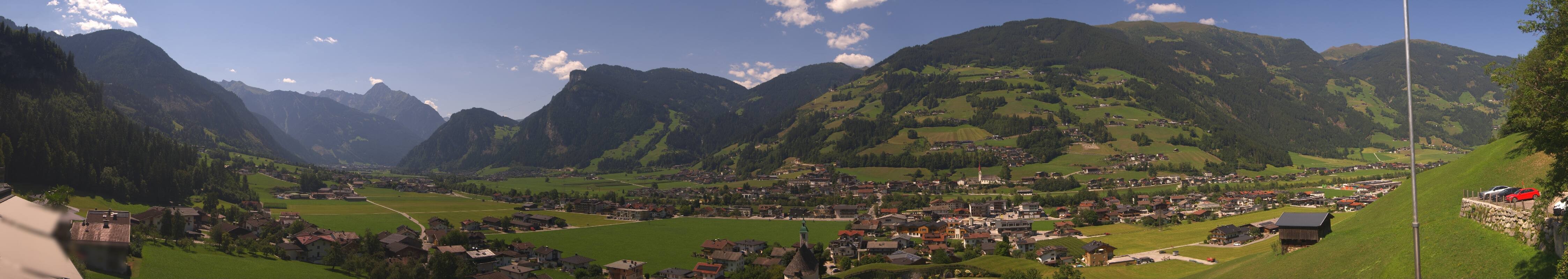 Archiv Foto Webcam Blick von Bichl auf Mayrhofen