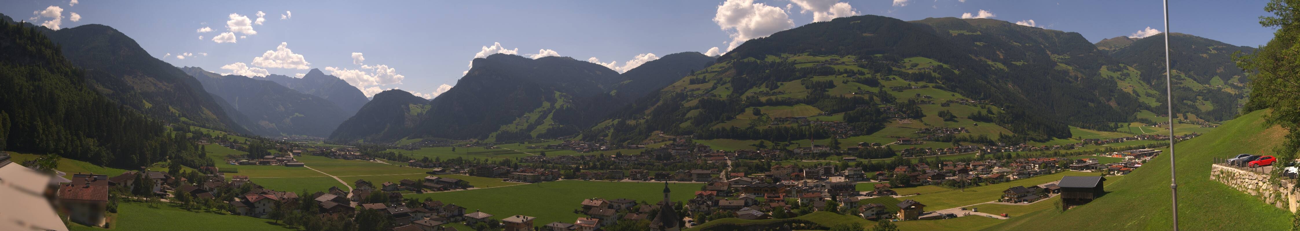 Archiv Foto Webcam Blick von Bichl auf Mayrhofen