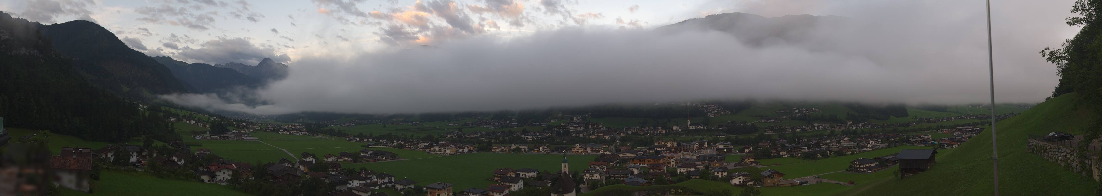 Archiv Foto Webcam Blick von Bichl auf Mayrhofen