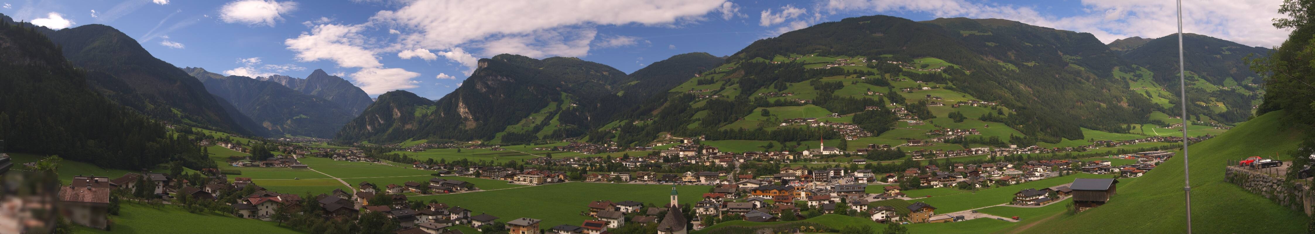 Archiv Foto Webcam Blick von Bichl auf Mayrhofen
