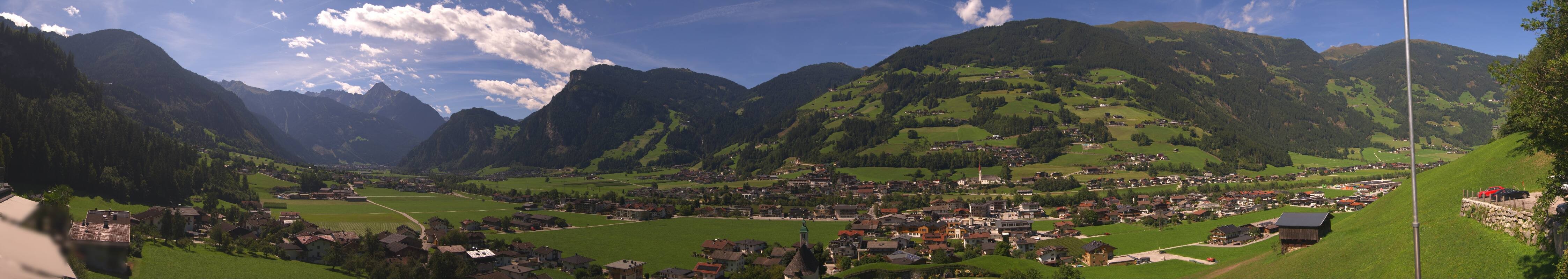 Archiv Foto Webcam Blick von Bichl auf Mayrhofen