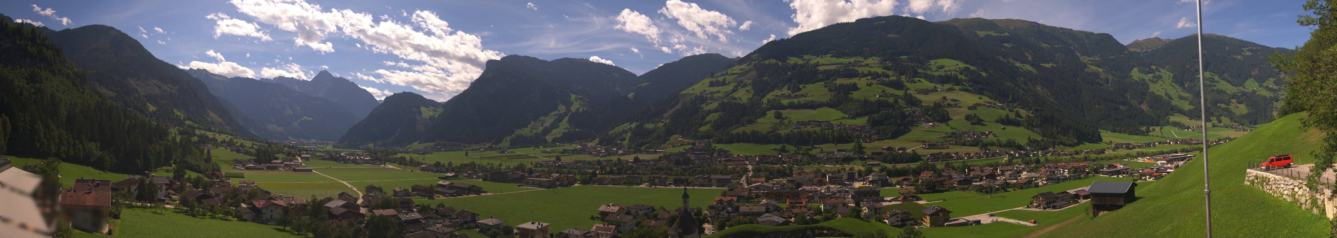 Archiv Foto Webcam Blick von Bichl auf Mayrhofen