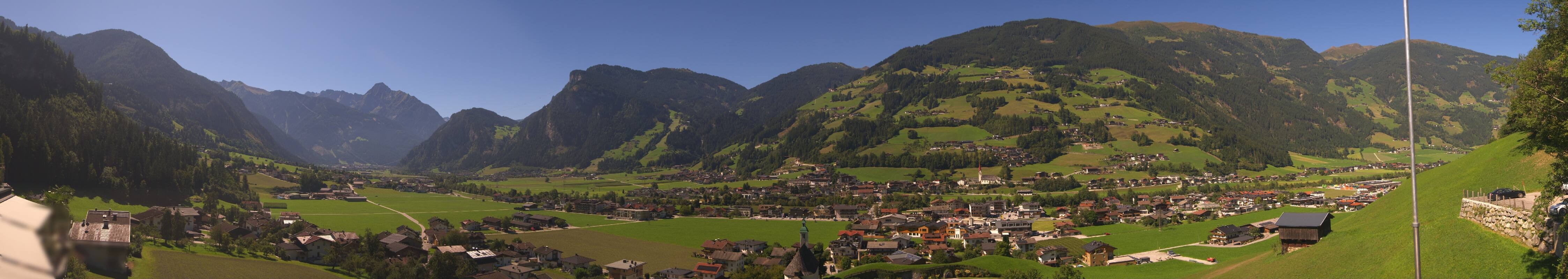 Archiv Foto Webcam Blick von Bichl auf Mayrhofen