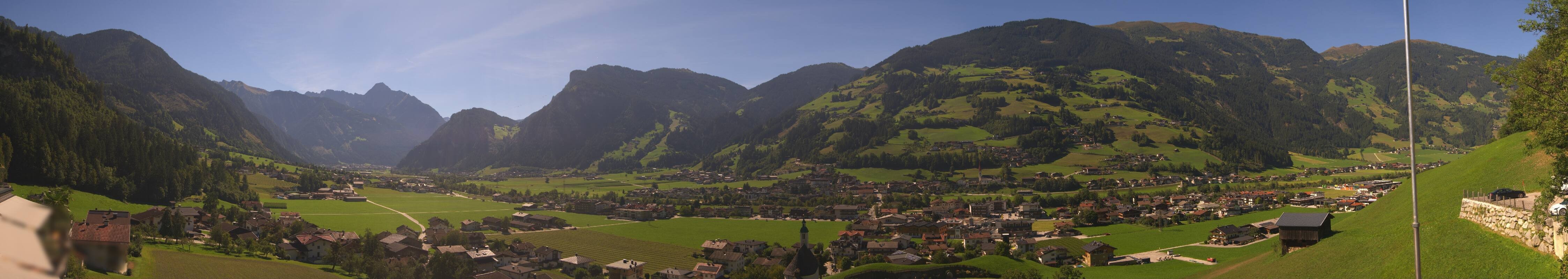 Archiv Foto Webcam Blick von Bichl auf Mayrhofen