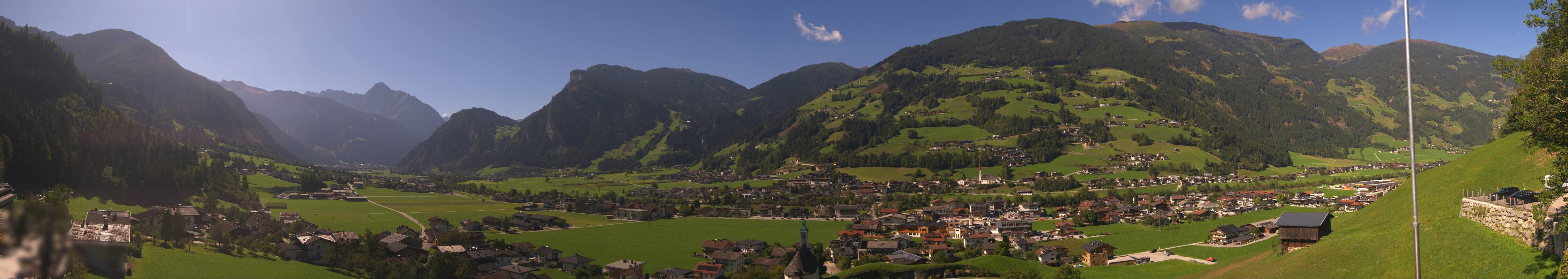 Archiv Foto Webcam Blick von Bichl auf Mayrhofen